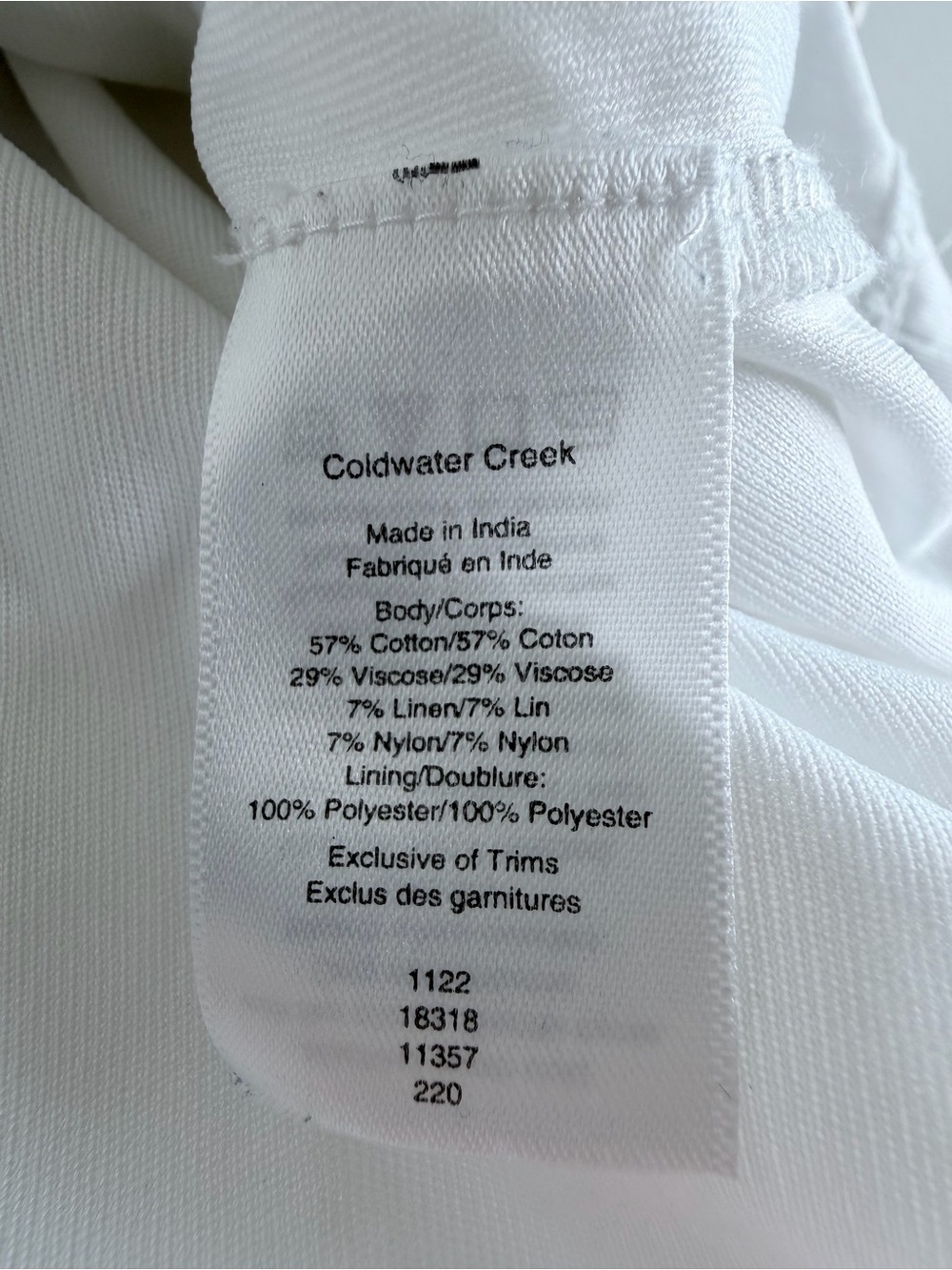 Coldwater Creek White Cotton Linen Lace Tiered Maxi Dress Petite Medium PM - Picture 8 of 16